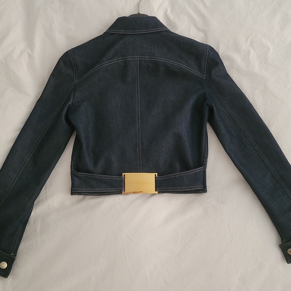 💯Authentic Dolce & Gabbana Denim Jacket Size 40 US 4 - Picture 5 of 7
